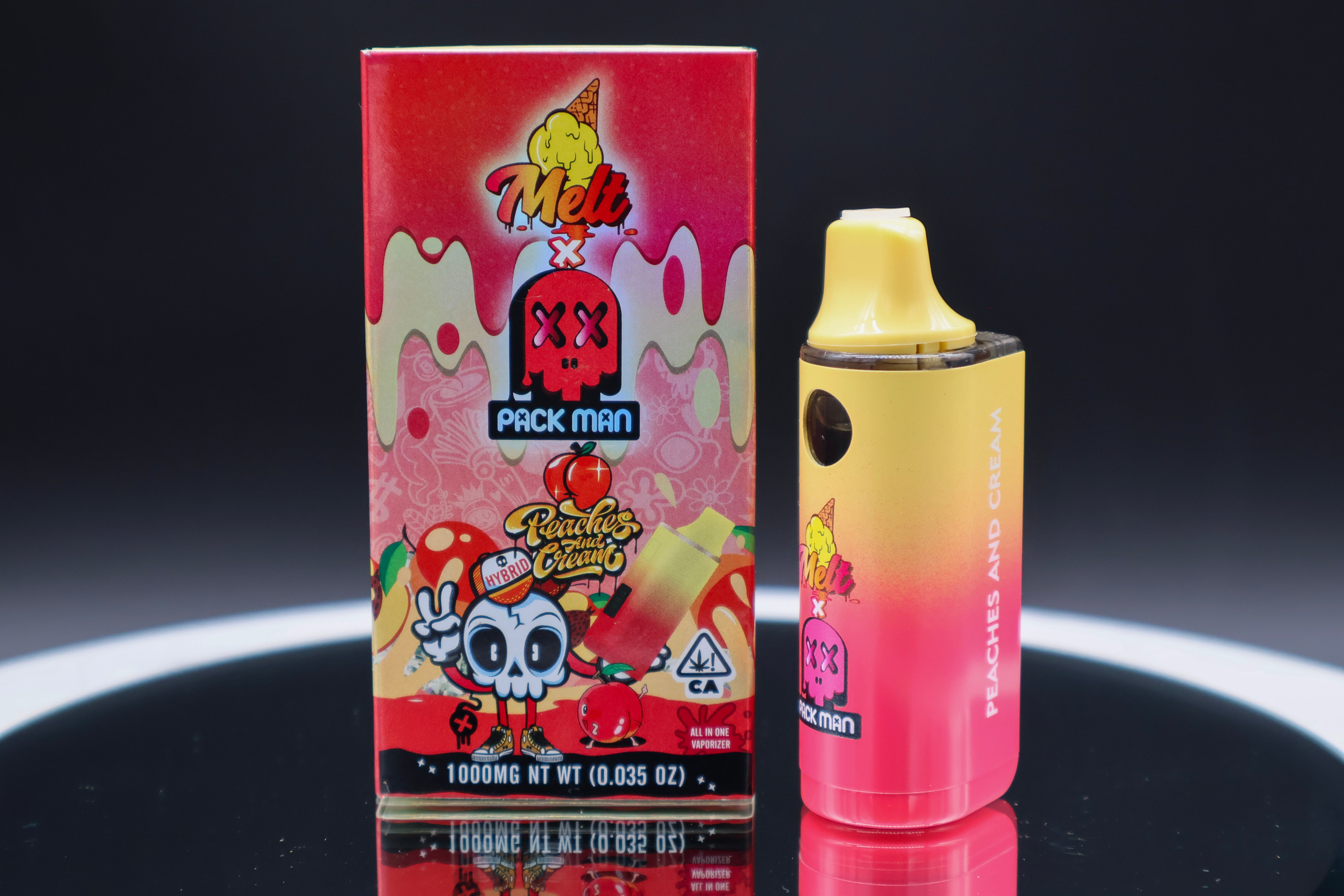 Pack Man THC-JD Hybrid - Peaches and Cream