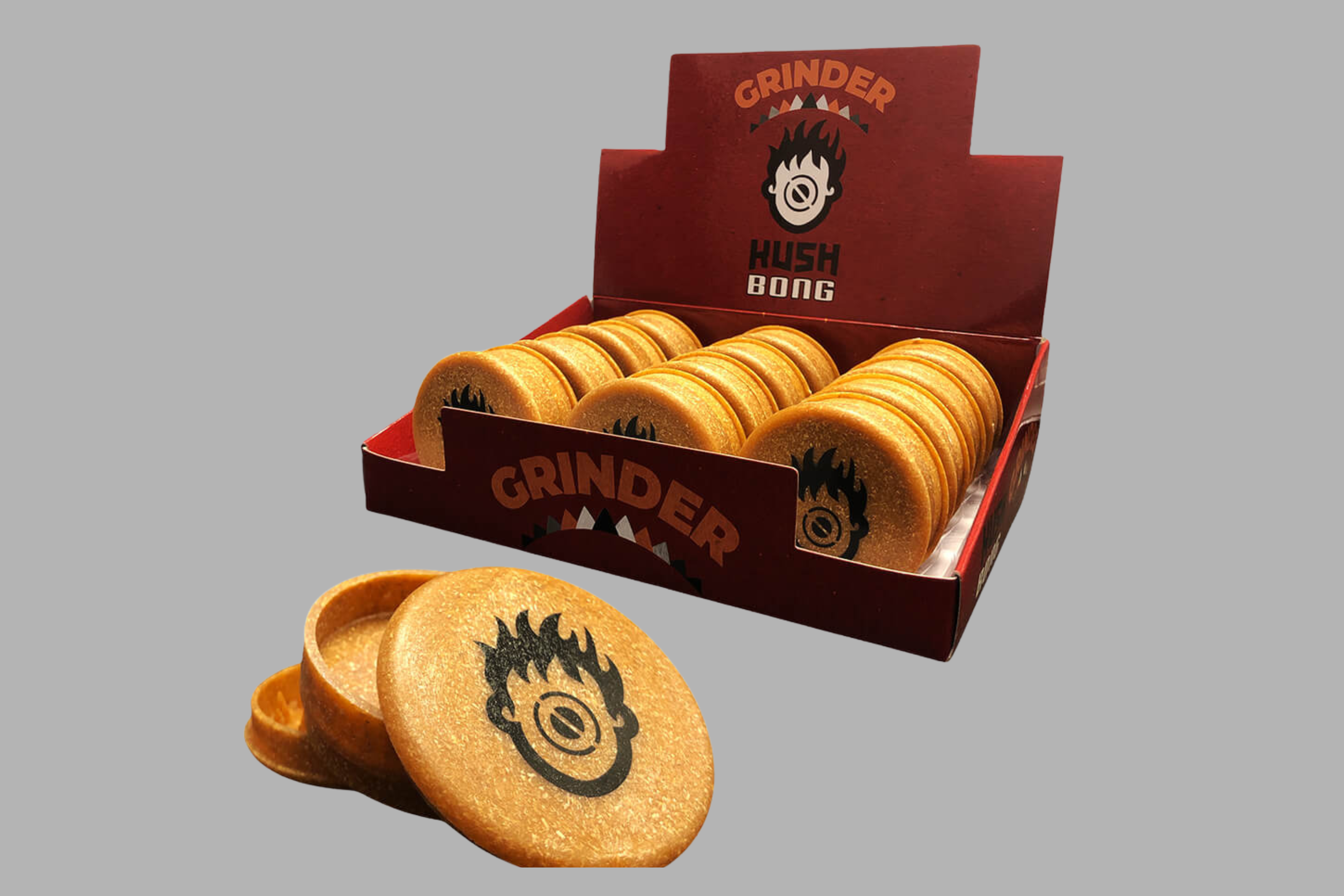 Eco Friendly Grinder ZigZag Brown 3 Parts – 60mm