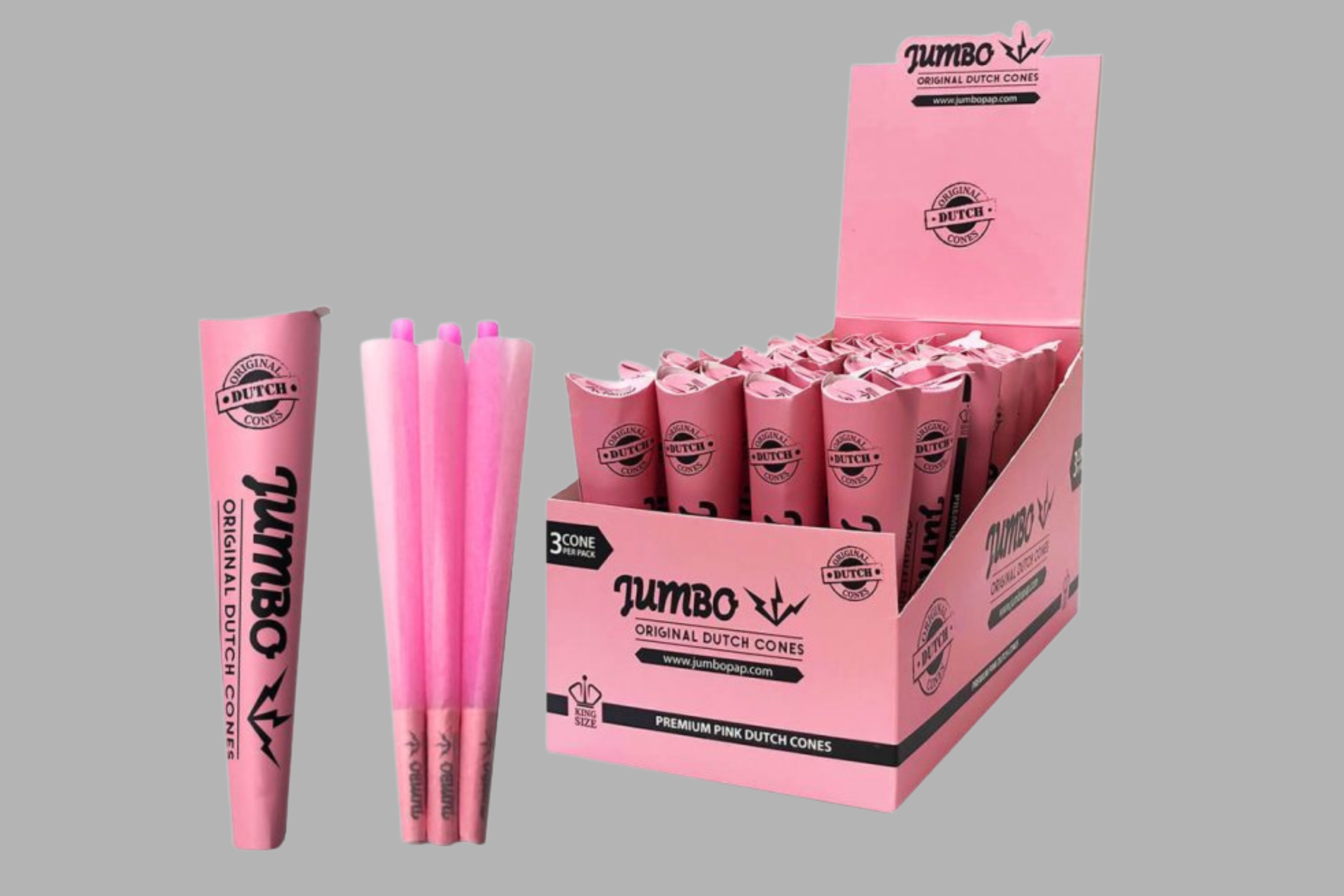 Jumbo King Size Pink Cones