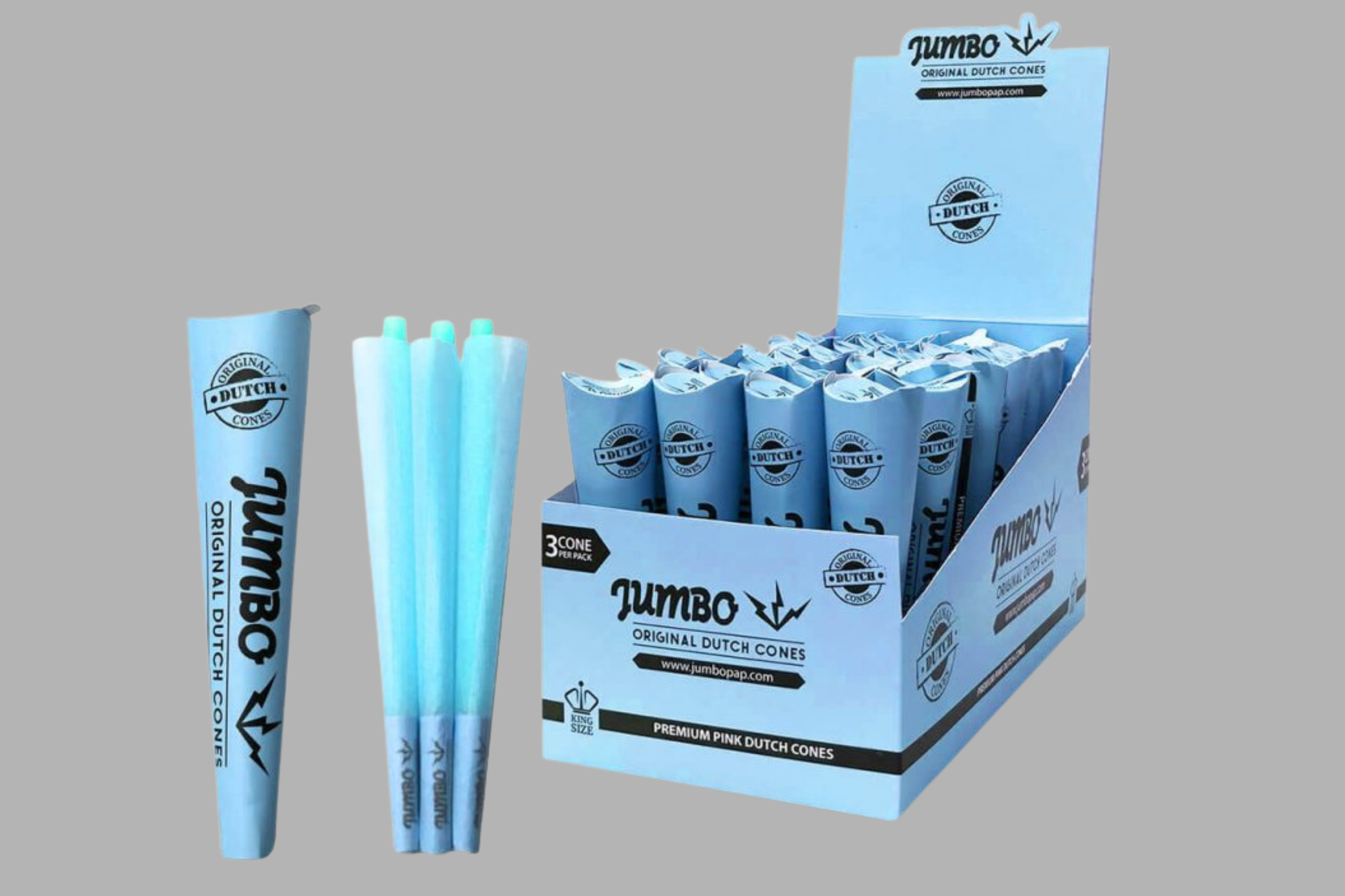 Jumbo King Size Blue Cones