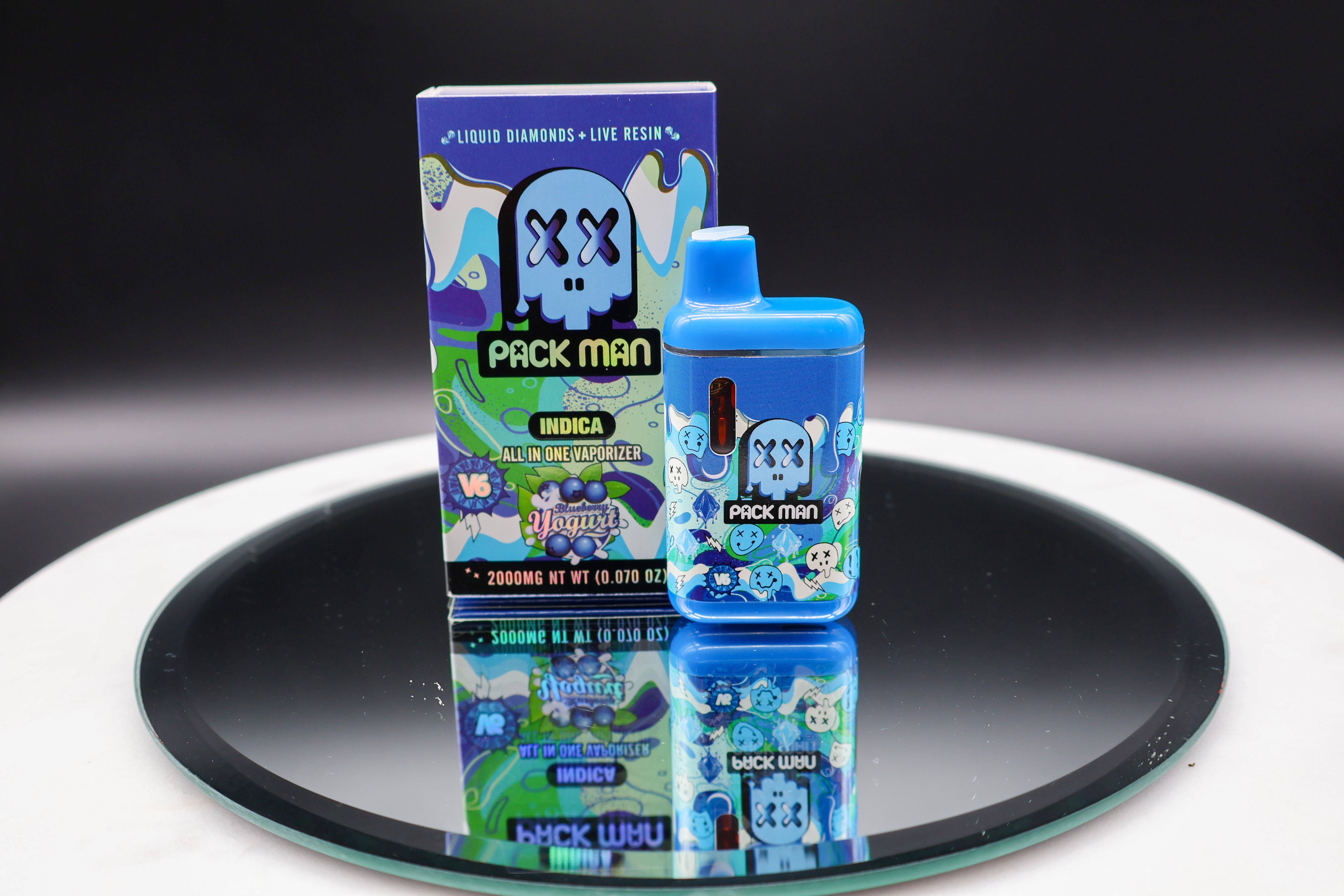 Pack Man V6 THC-JD Blueberry Yogurt