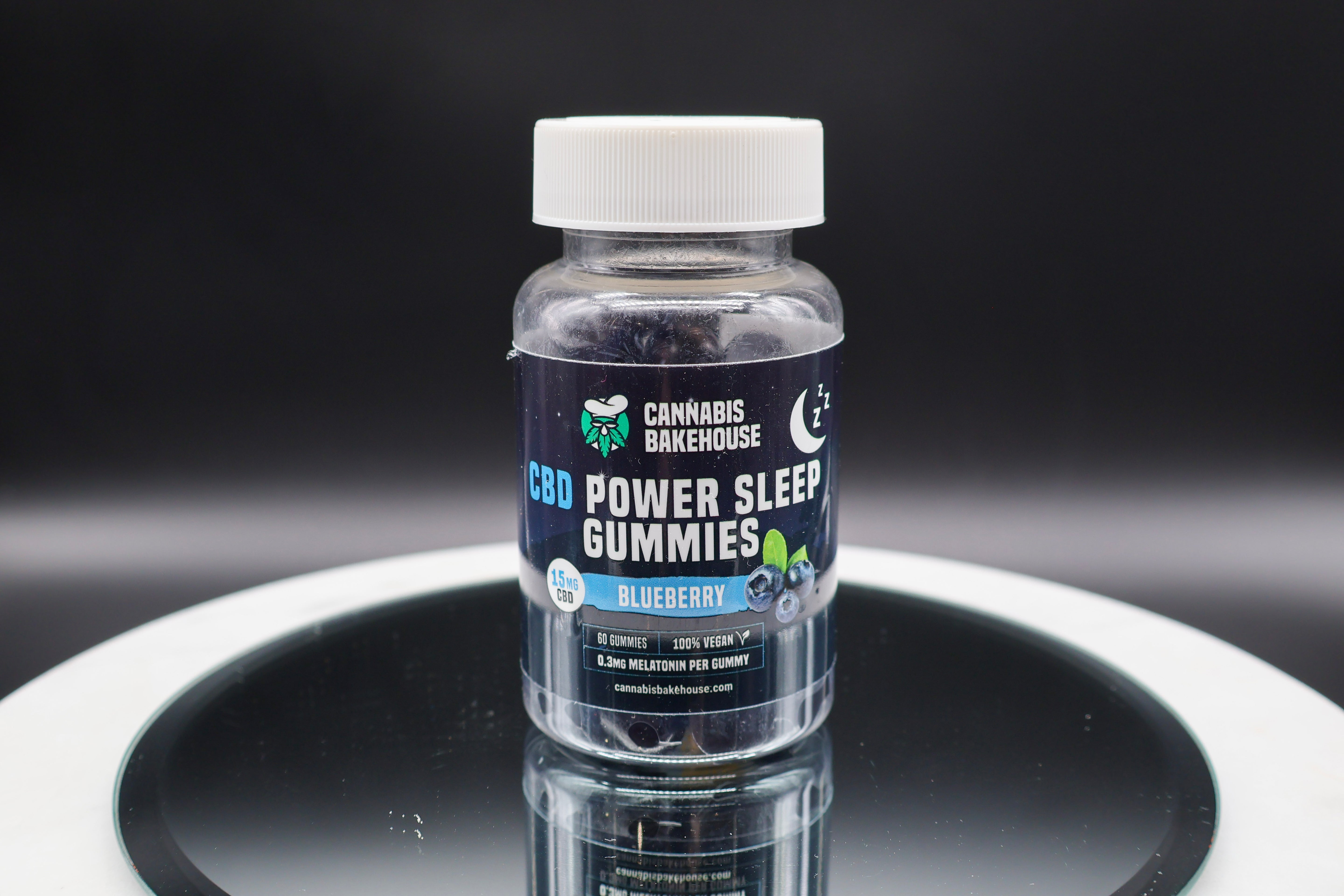 Cannabis Bakehouse CBD Power Sleep Vingummi+ Melatonin, 60 stk x 15 mg CBD, 125 G