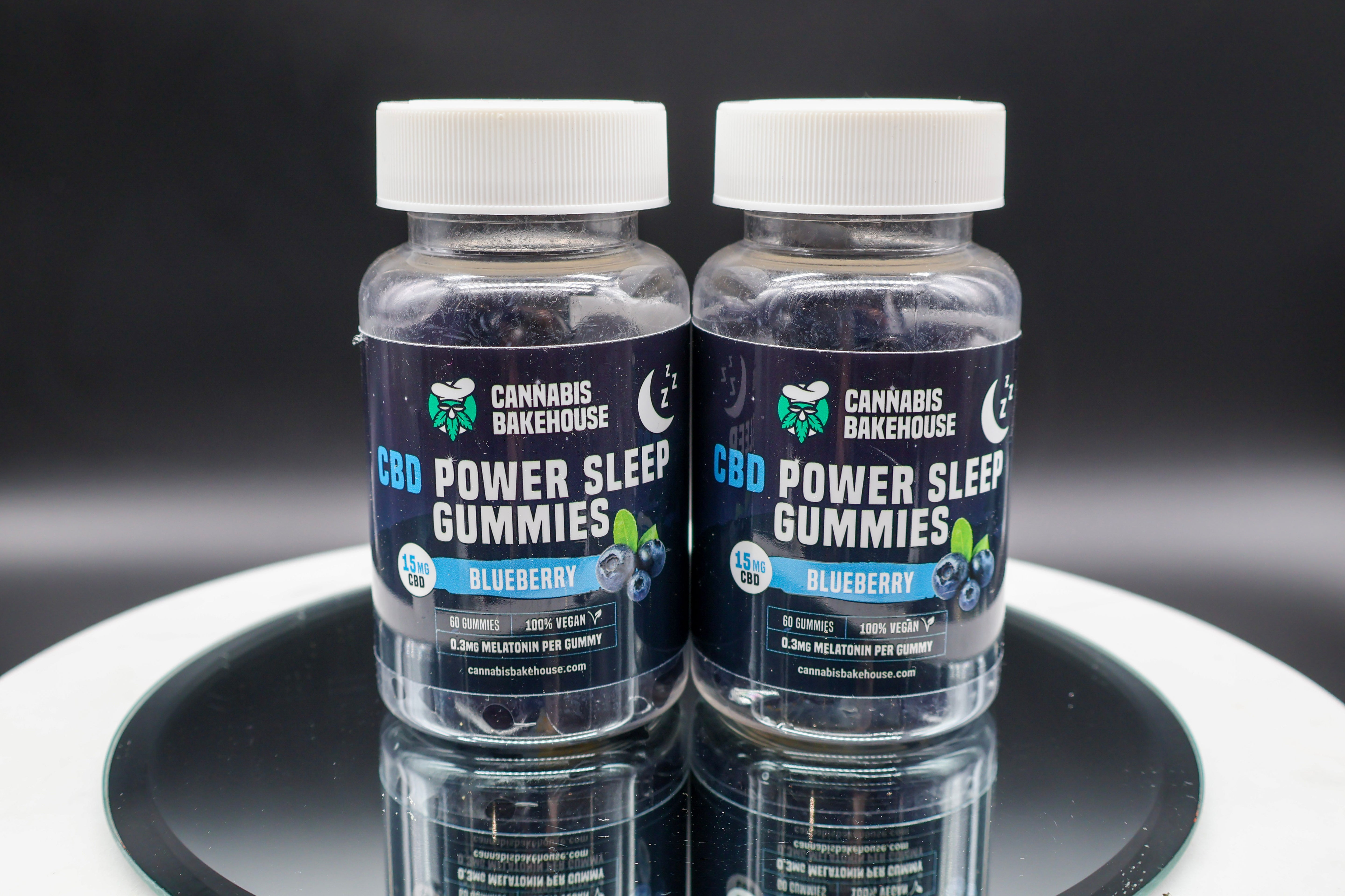 Cannabis Bakehouse CBD Power Sleep Vingummi+ Melatonin, 60 stk x 15 mg CBD, 125 G