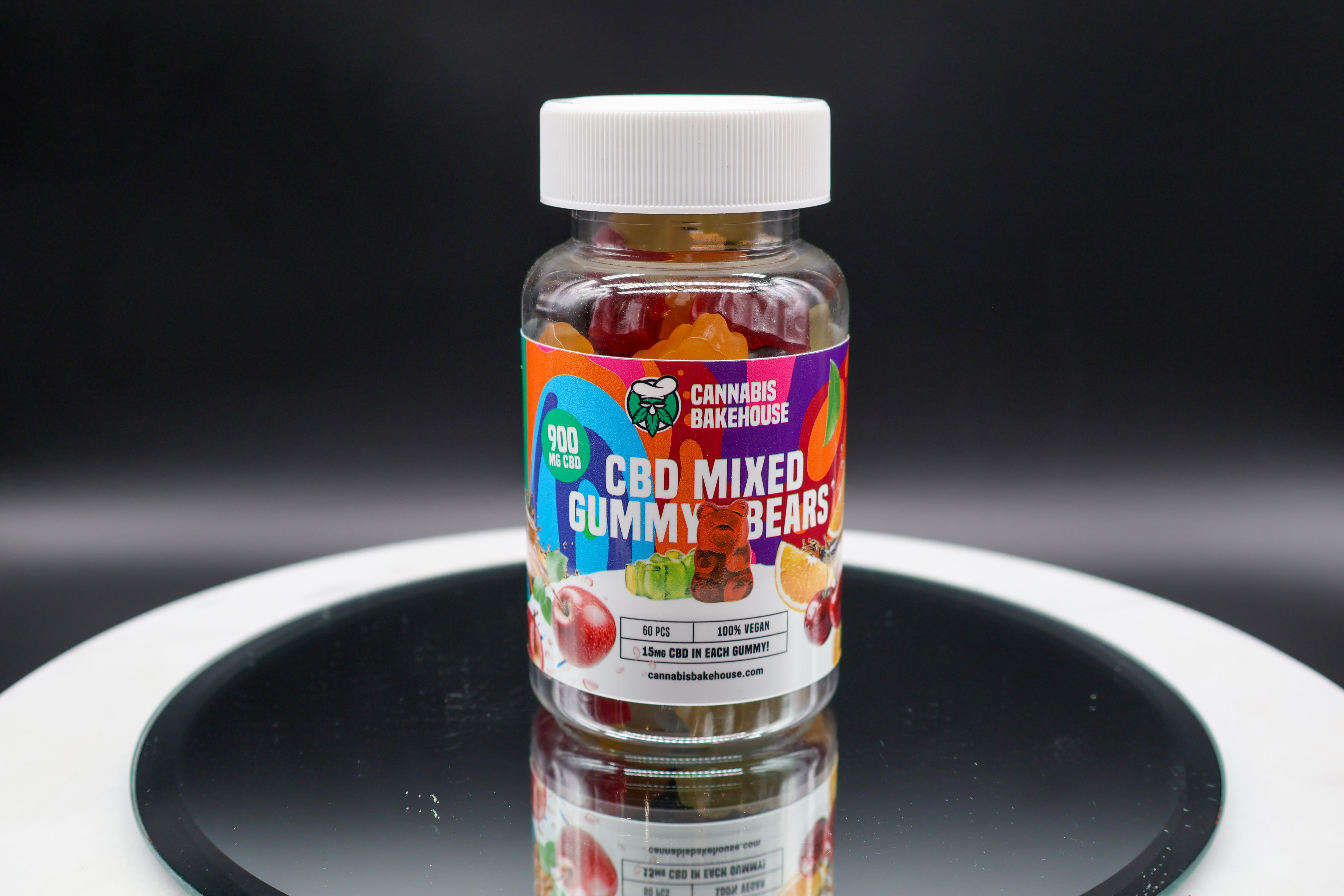 Cannabis Bakehouse CBD Frugt vingummier, 60 stk, 900mg CBD, 150 g