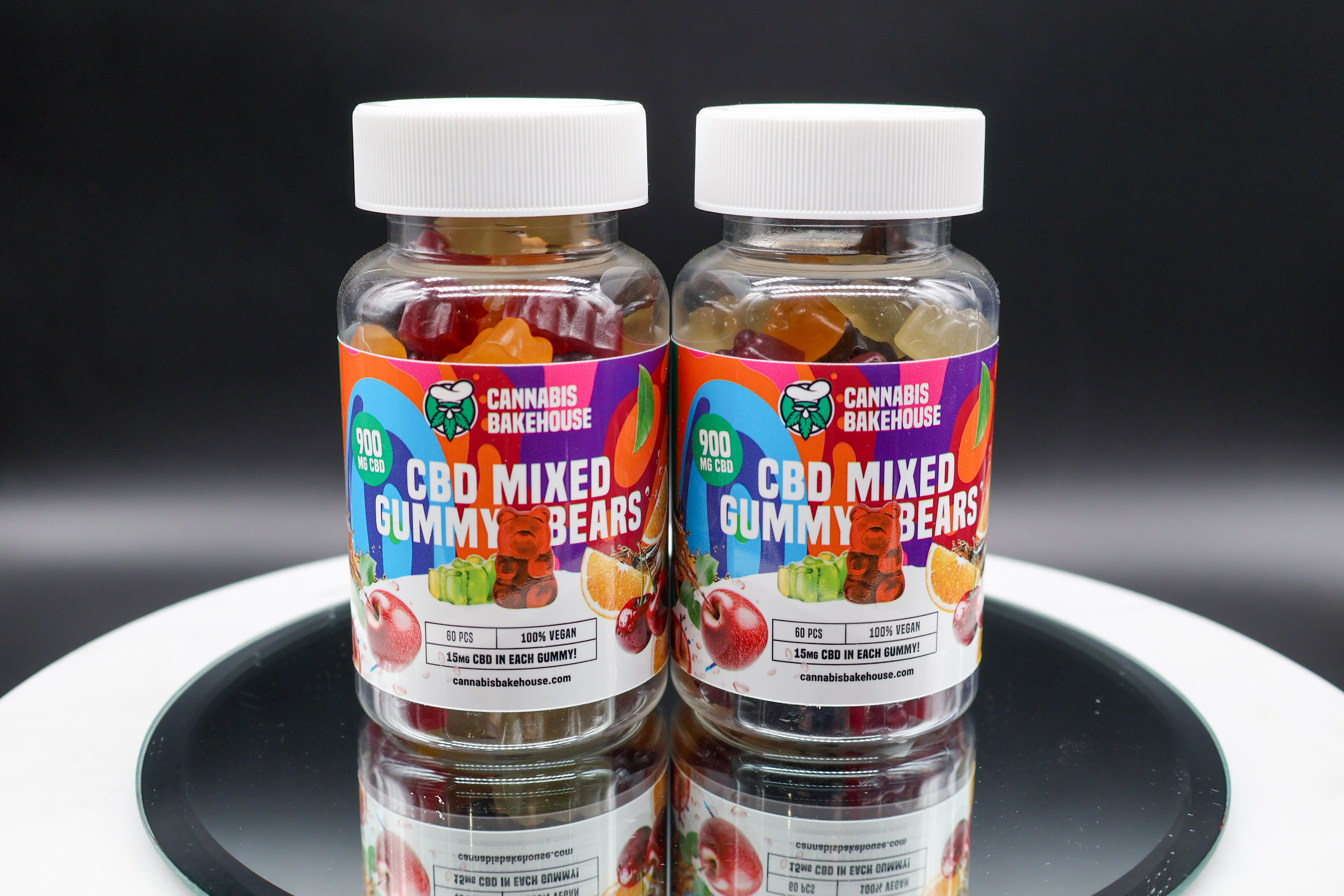 Cannabis Bakehouse CBD Frugt vingummier, 60 stk, 900mg CBD, 150 g