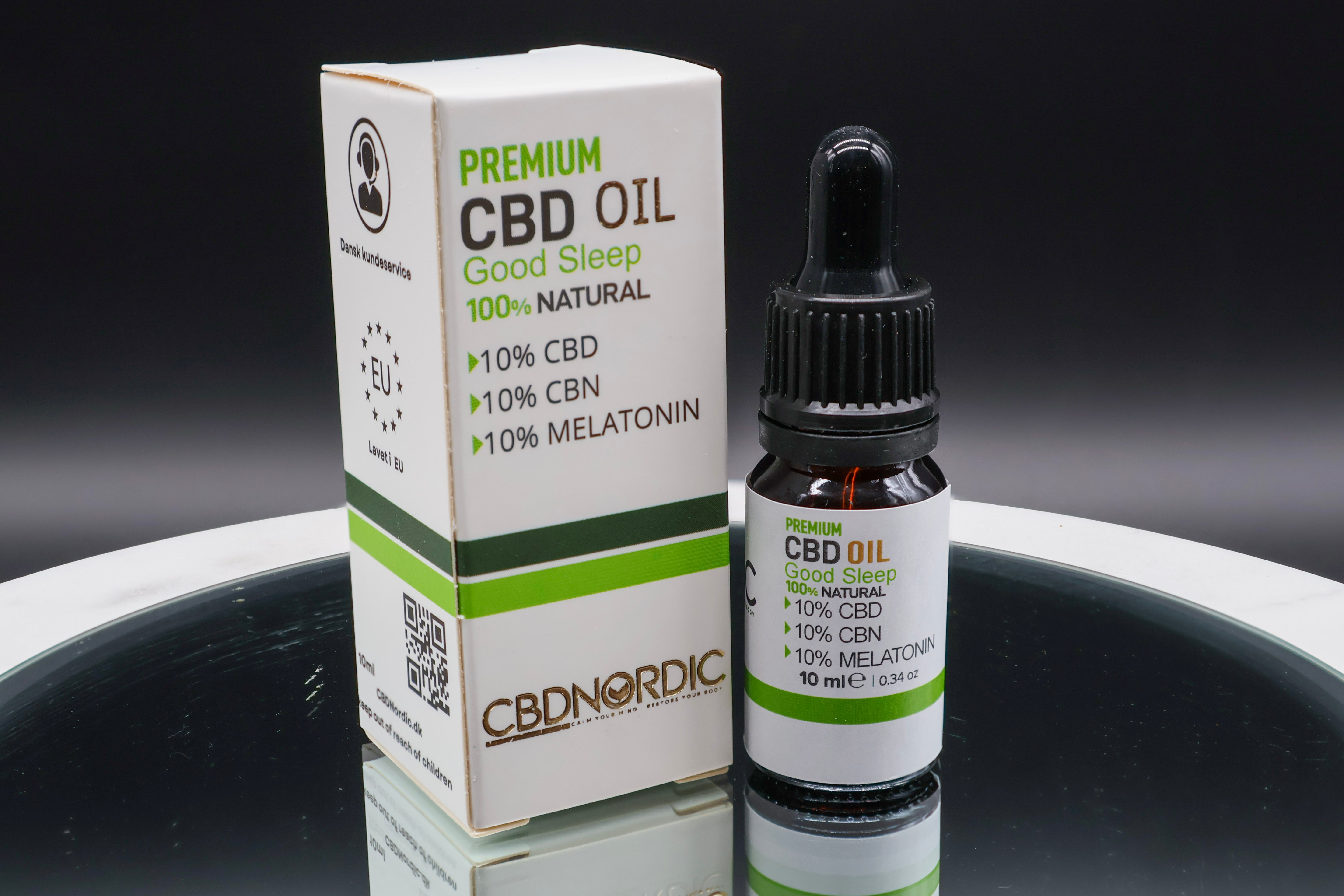 Good sleep Full spectrum olie 10% CBD - 10% CBN - 10% Melatonin